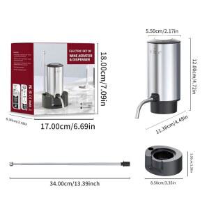 아이싱 전기 애호가를 디캔터가 선물 디스펜서 자동 에어레이터 와인 스파우트 에어레이터 푸어 포함된 위한