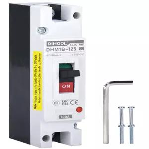 DIHOOL DC 메인 100암페어 회로 차단기 배터리 분리 스위치 500V 카 오디오 RV 해상 보트 트럭 트롤링