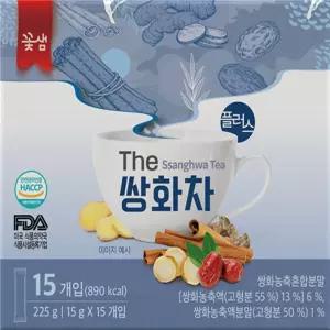 꽃샘 쌍화차플러스 15입 쌍화차 플러스 티백 꽃샘 국산차