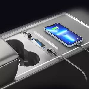 차량용충전케이블 테슬라 자동감김 핸드폰 충전기 릴타입 모델 3/Y