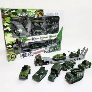 밀리터리 다이캐스트 메탈 카캐리어세트 피규어 수집 장난갑 자동차 차 모형피규어