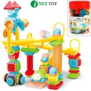 아이넷 고슴도치 롤러블럭 110P 창의력 집중력 블록선물 장난감 어린이날 교육블럭 IQ