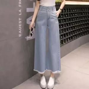 [라일리여성의류] Rly 바비올라 여자 데님 팬츠 와이드 청바지 U v