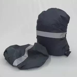 [셀러에이드]방수커버 배낭 45L 반사밴드 책가방 블랙