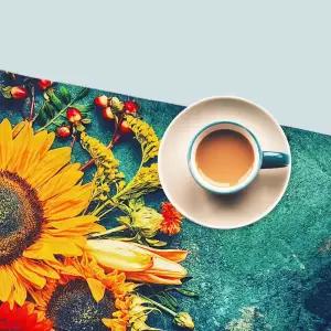 퍼즐그림사진액자 해바라기 패브릭 캔버스