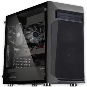 잘만 Z1 플러스 ATX 미드타워 PC 케이스 - 강화 유리 측면 패널 120mm 팬 3개 사전 설치 5.25인치 ODD 지원