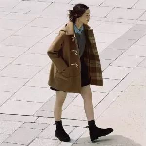 매장정품 빈폴 레이디스 더플 미디엄 코트 - 옐로이시 브라운 BF5Y30C11B 169272