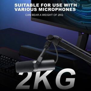 프로페셔널 그레이드 360 ° 회전 마이크 붐 암 범용 견고한 데스크탑 스탠드 조절 가능한 마운트 라이브