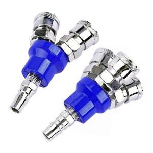 공기 압축기용 공압 커넥터 SMV 도구 3방향 내부 퀵 양방향 원형 SMY 스레드