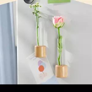 냉장고 자석 꽃 원예 식물 수경재배 미니 꽃병