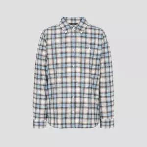 매장정품 빈폴 레이디스 기모 체크 레귤러핏 셔츠 - 스카이 블루 BF5964C12Q 169865