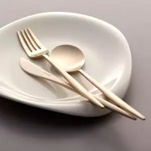 방짜유기로 만든 차림 디너 수저 커트러리 3종세트 양식기 커트러리 스푼 포크 나이프 102738