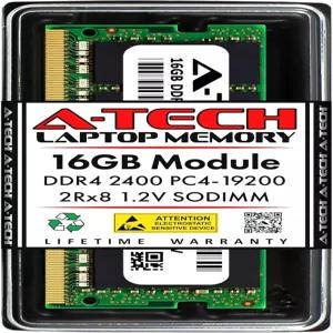A-Tech 16GB DDR4 2400MHz SODIMM PC4-19200 (PC4-2400T) CL17 2Rx8 비ECC 노트북 RAM 메모리 모듈