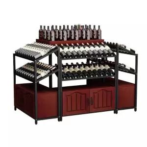 원목 와인진열대 대용량 로그 편의점 업소용 와인매대