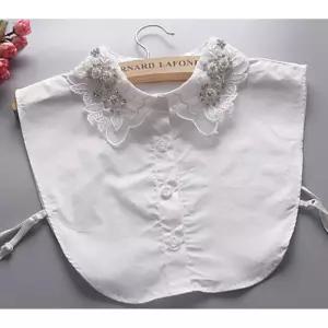 목만있는 큐빅레이스 넥카라 넥케이프 셔츠 이너카라 레이어드