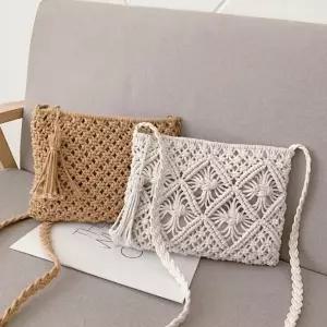 크로스백 가방 여행용크로스백 니트 네트 뜨개