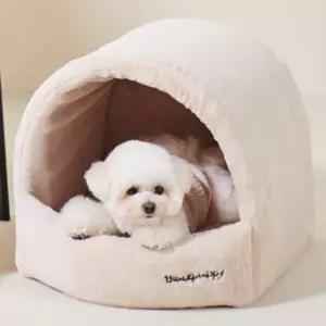 반려묘숨숨집 강아지 극세사 오픈형 하우스 대형 숨숨집 베드 1P