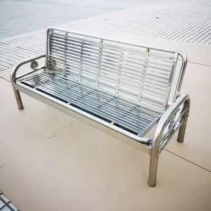 스테인레스 스틸 소파 긴의자 간단한 철제 3인용 신발장