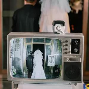 옛날 티비 레트로 옛날티비 소품 tv 송출카메라 텔레비전