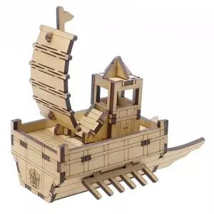 나무모형 판옥선 배 프라모델 나무 조립 모형 DIY 만들기