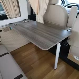 카라반테이블 수동 리프트 차박 높이조절 다리 프레임