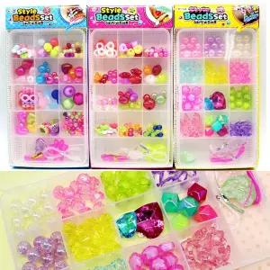 스타일 비즈공예 만들기 x3종 세트 악세사리 목걸이 팔찌 유아