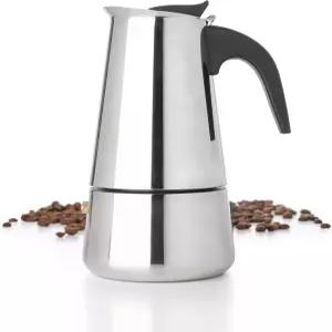 믹스프레소 6컵 그레카 스토브탑 에스프레소 포트 300ml/10온스 커피 퍼콜레이터 디자인의 모카 캠핑 또는
