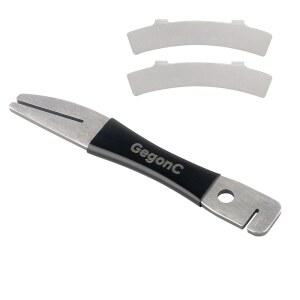 GegonC 자전거 디스크 로터 트루링 포크 도구 키트 - 브레이크 패드 및 정렬 산악 도로 보정을 위한 강철 조정 도구, (블랙)