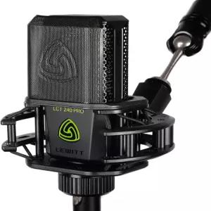 고성능 캡슐 카디오이드 패턴 블랙 쇼크 마운트 마그네틱 팝 필터가 장착된 LCT-240 콘덴서 마이크