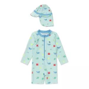 [블루독베이비8] (MN)고래 올인원 수영복 HJ 4637062004 (BLUEDOG BABY/유아/출산/백일/선물/도트/강아지/