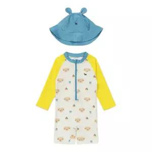 [블루독베이비8] (IV)도기 올인원 수영복 HJ 4637062002 (BLUEDOG BABY/유아/출산/백일/선물/도트/강아지/