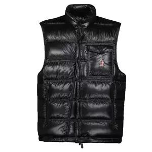 [몽클레어] 25FW NANTU 자수 로고 패치 패딩조끼 블랙 1A000 21 597X6 999