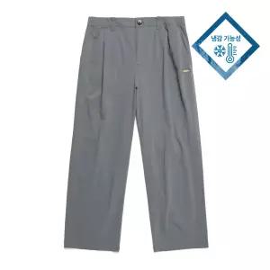 [백화점 정품] 내셔널지오그래픽 NATIONALGEOGRAPHIC N242MPT070 쿨링 원턱 와이드팬츠 IRON GREY
