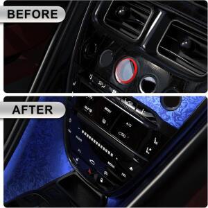 PET 크롬 새틴 블루 단조 비닐 랩 필름 코스믹 고스트 텍스처 접착 데칼 자동차 차량용 호환 랩핑 에어 릴