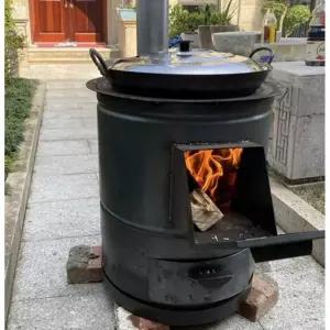 장작 화목 난로 드럼통 펠릿 철제 화롯대 주물 펜션