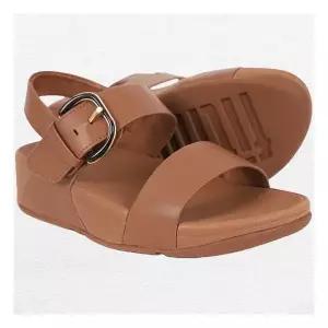 [핏플랍]여성 루루 버클 레더 딥 탄 백 스트랩 샌들 (JE7-C15)