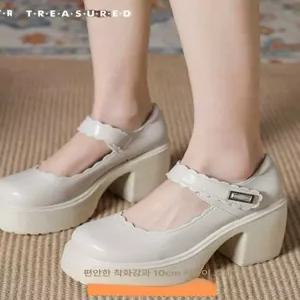 웨딩슈즈 키높이 통굽 웨딩드레스 스트랩 킬힐 웨딩구두