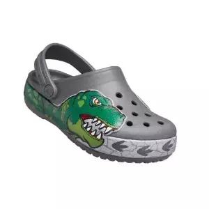 크록스 키즈 펀랩 다이노 밴드 라이트 클로그 아동 샌들 슬리퍼_206157-0DA-MO