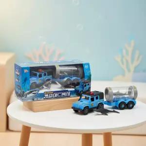 씽크 마린 캡슐 어드벤처 운반트럭 자동차 고래 상어 피규어 미니어처 인형 공구놀이 장난감