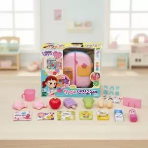 달님이 냉장고놀이 얼음이나오는 냉장고 음식모형 미니어처 피규어 소품 소꿉놀이 장난감 여아