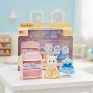 실바니안 패밀리 프린세스 드레스업 고양이 인형 미니 피규어 공주 옷입히기 역할놀이 장난감