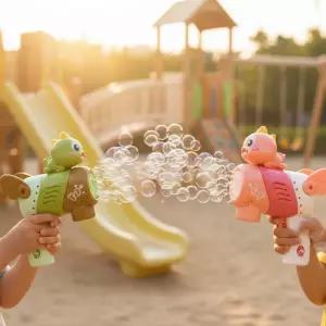 원앤원 공룡 자동버블건 비눗방울총 비누방울 놀이 LED 야외 장난감 버블용액 나들이 유아