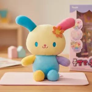 산리오 볼빨간 우사하나 인형 캐릭터 사운드 라이트 봉제인형 키링 키홀더 꾸미기 장난감