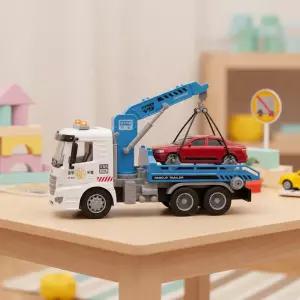 시티히어로 2in1 견인차 자동차 프릭션 사운드 작동 미니카 크레인 카캐리어 모형 장난감