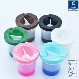 가베가족 점보 레인보우 물통 눈금스티커 물감놀이 색깔분류 색인지 색혼합 염색 미술도구