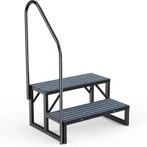 RV 난간이 스파 스텝 - 2단계 온수 욕조 일러 5륜 수영장 럼 매트가 현관을 이동식 홈 계단