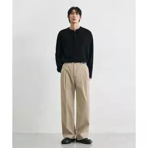 매장정품 [브랜드명] DRAW FIT 와이드 밴딩 치노 팬츠 [L.BEIGE] DFPT1304LBE 117040