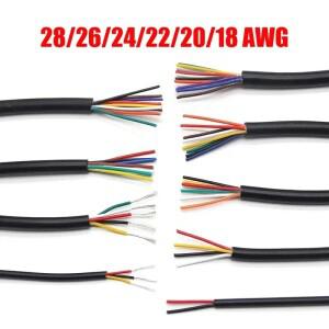 전자 오디오 와이어 LED 연장 라운드 케이블 스피커 호환용 유연한 12V 자동차 야외 조명 트레일러 관개