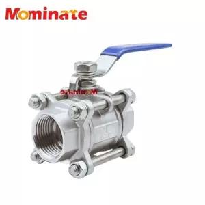 304 스테인레스 3 피스 볼 밸브 1/2 3/4 나사 스레드 내부 수도관 용접 스위치 DN20 25 32 65 80