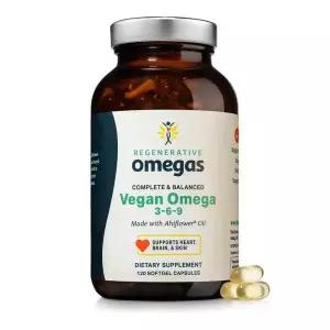 재생성 오메가 하이플라워 오일 식물성 오메가-3-6-9 - 120 소프트젤 기타